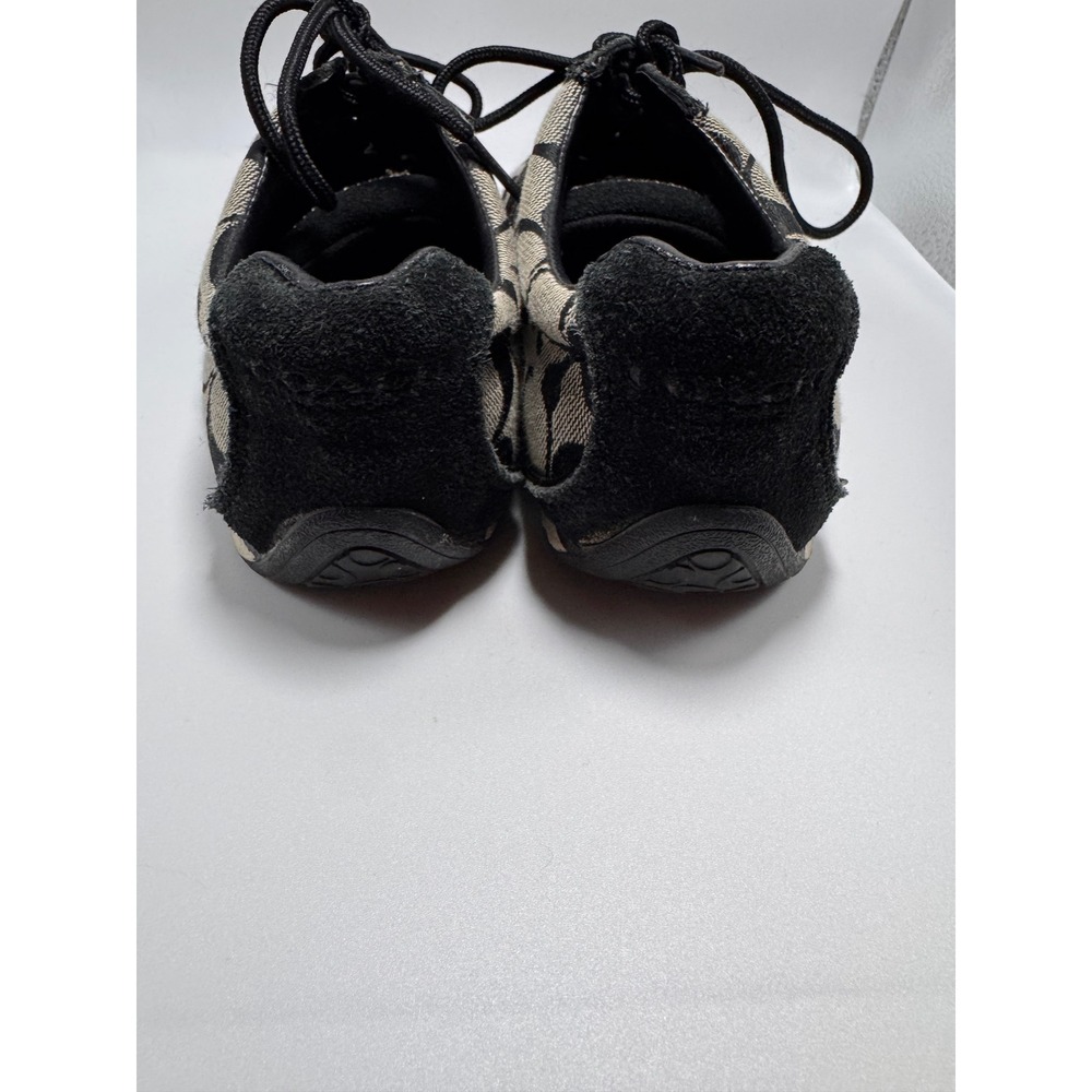 Coach Remonna Women's Black Signature Jacquard Suede Sneakers A5021 Size 6.5B - Picture 3 of 8